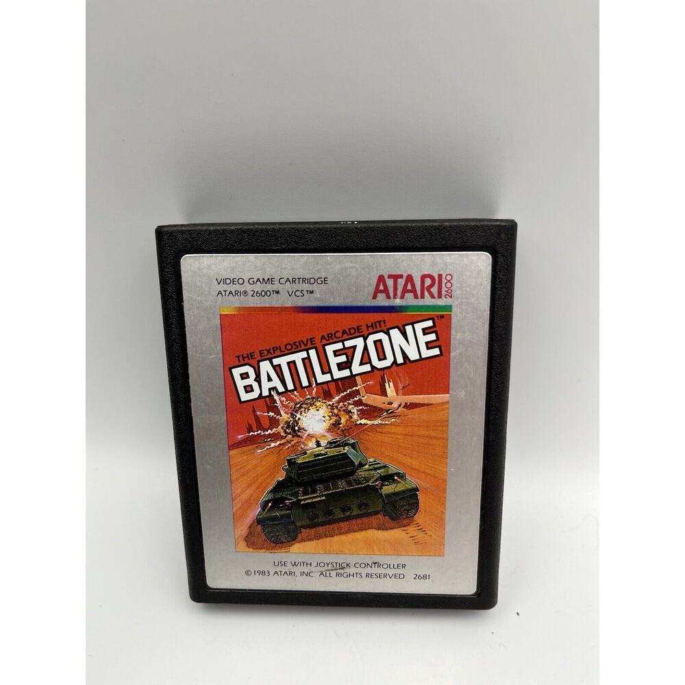 Battlezone (Atari 2600, 1983) Authentic Cartridge Only Cleaned Tested
